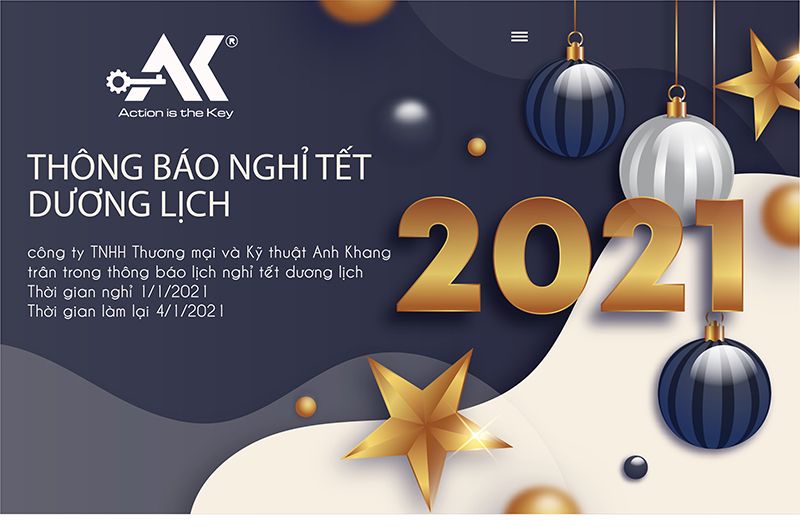 Thông báo lịch nghỉ tết dương lịch 2021 - AKME