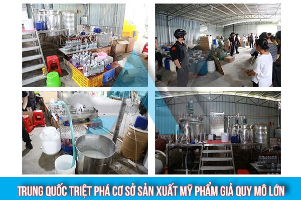 Trung Quốc: Triệt phá cơ sở sản xuất mỹ phẩm giả quy mô lớn