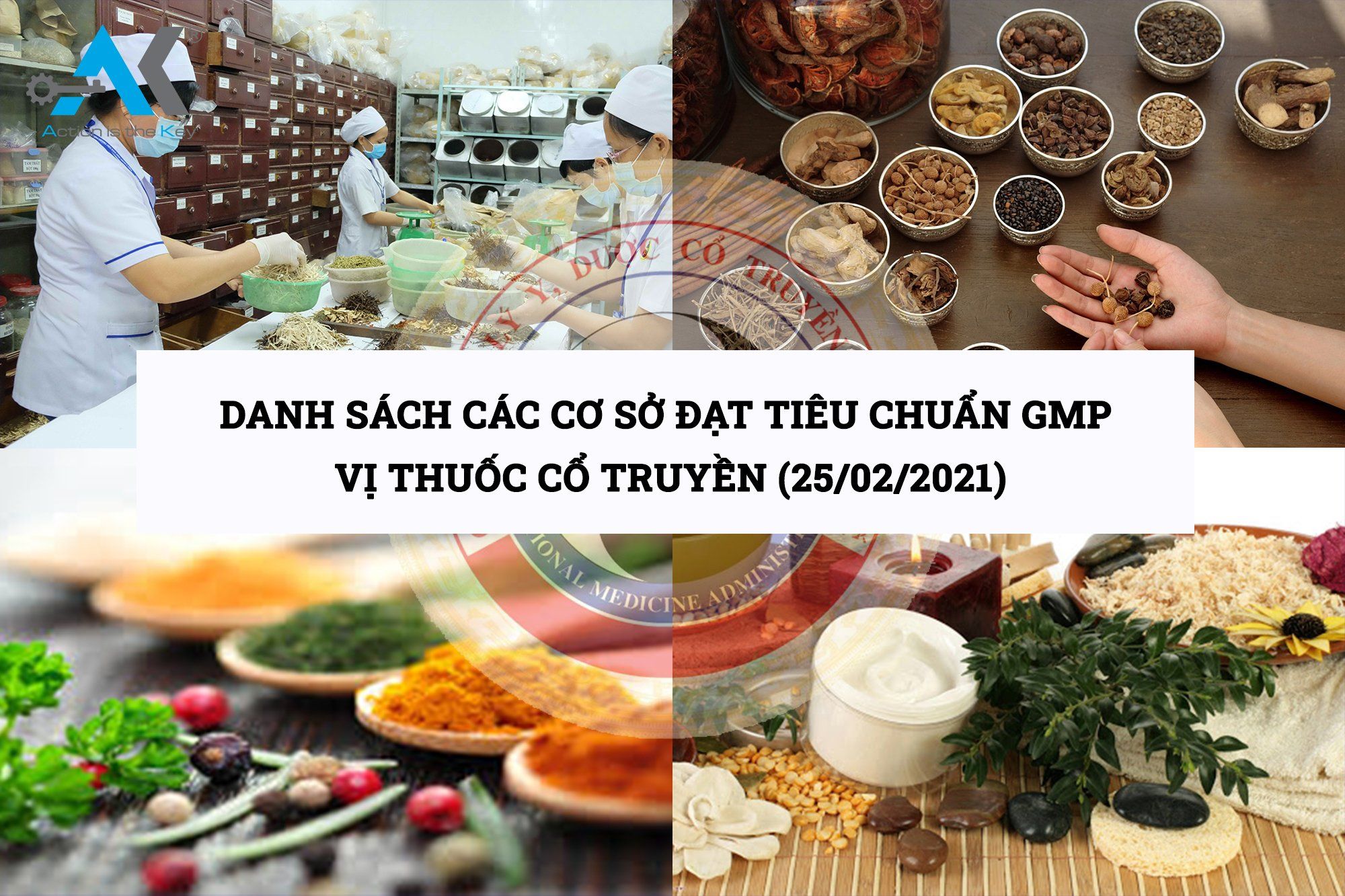 Danh sách các cơ sở đạt tiêu chuẩn GMP vị thuốc cổ truyền