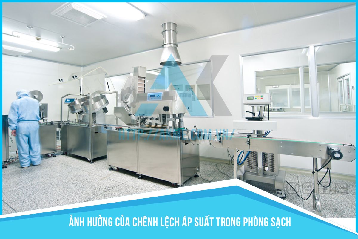 Ảnh hưởng của chênh lệch áp suất trong phòng sạch