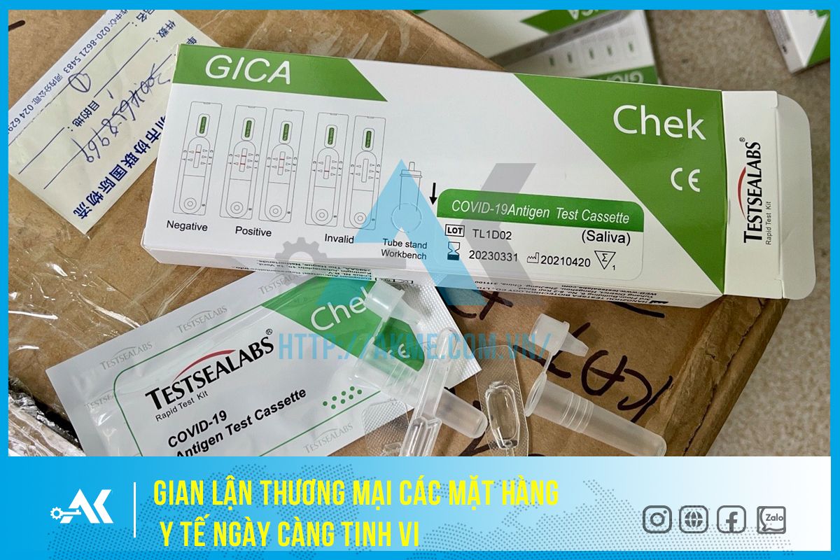Gian lận thương mại mặt kit test covid 19
