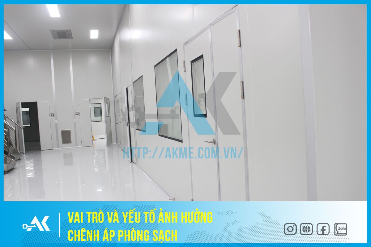 Vai trò và yếu tố ảnh hưởng chênh áp phòng sạch