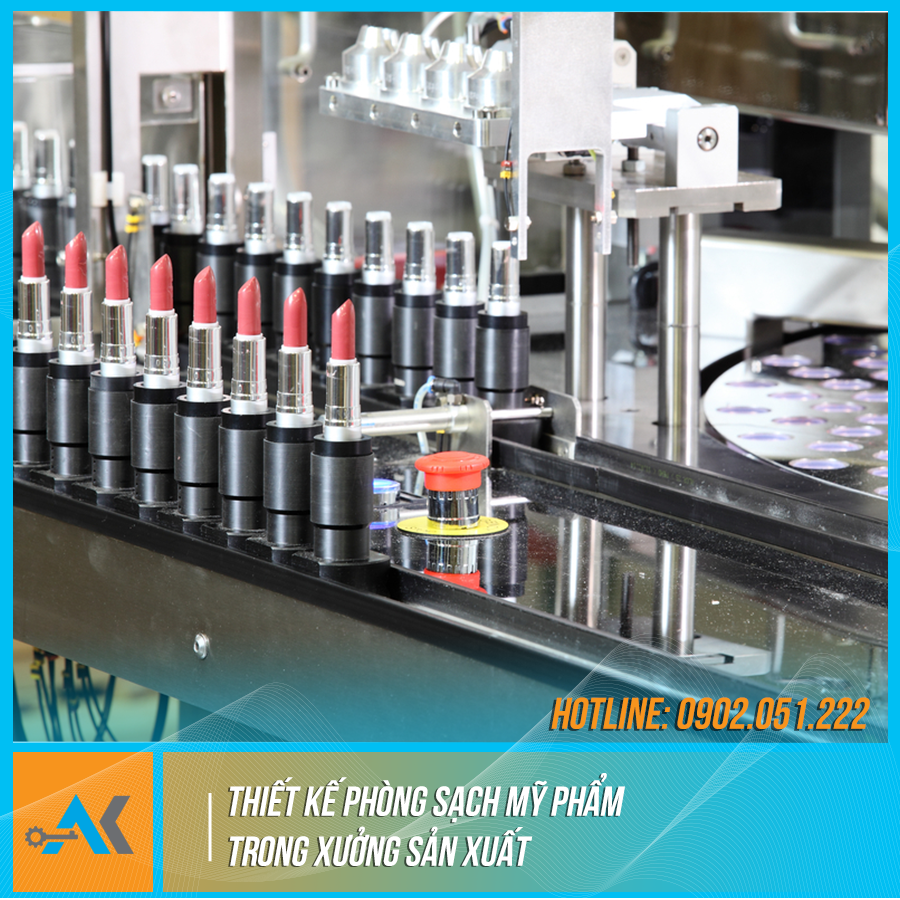 Thiết kế phòng sạch mỹ phẩm trong xưởng sản xuất