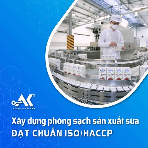 Xây dựng phòng sạch sản xuất sữa đạt chuẩn ISO/HACCP