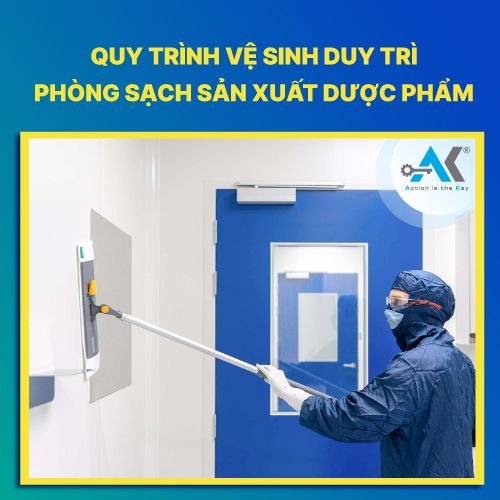 Quy trình vệ sinh duy trì phòng sạch sản xuất dược phẩm