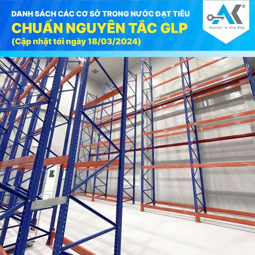 Danh sách các cơ sở trong nước đạt tiêu chuẩn nguyên tắc GLP (Cập nhật tới ngày 18/03/2024)