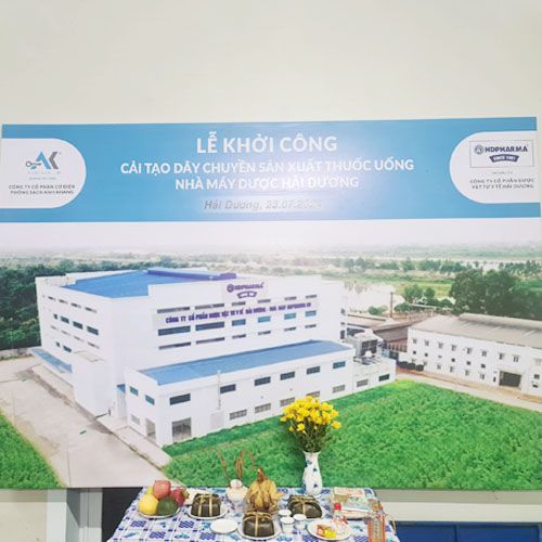 Lễ khởi công cải tạo dây chuyền sản xuất thuốc uống nhà máy dược Hải Dương