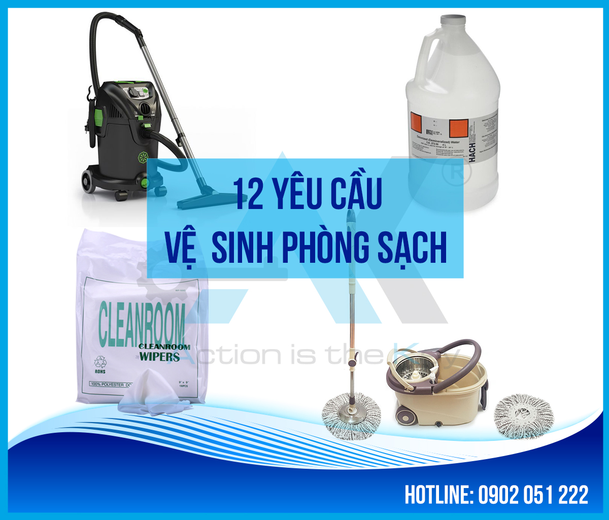 12 yêu cầu vệ sinh phòng sạch
