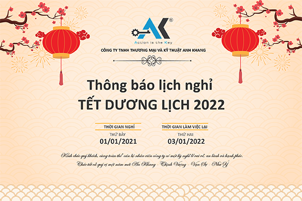 thông báo nghỉ tết dương lịch 2022